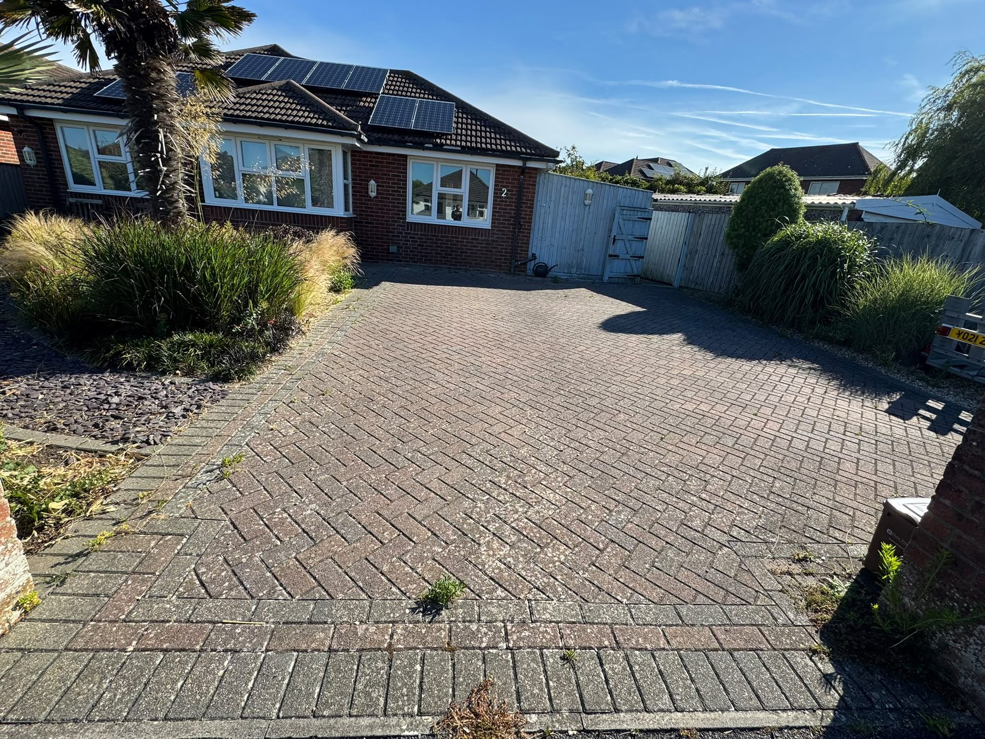Exterior cleaning before and after by Purefection in Lymington - before