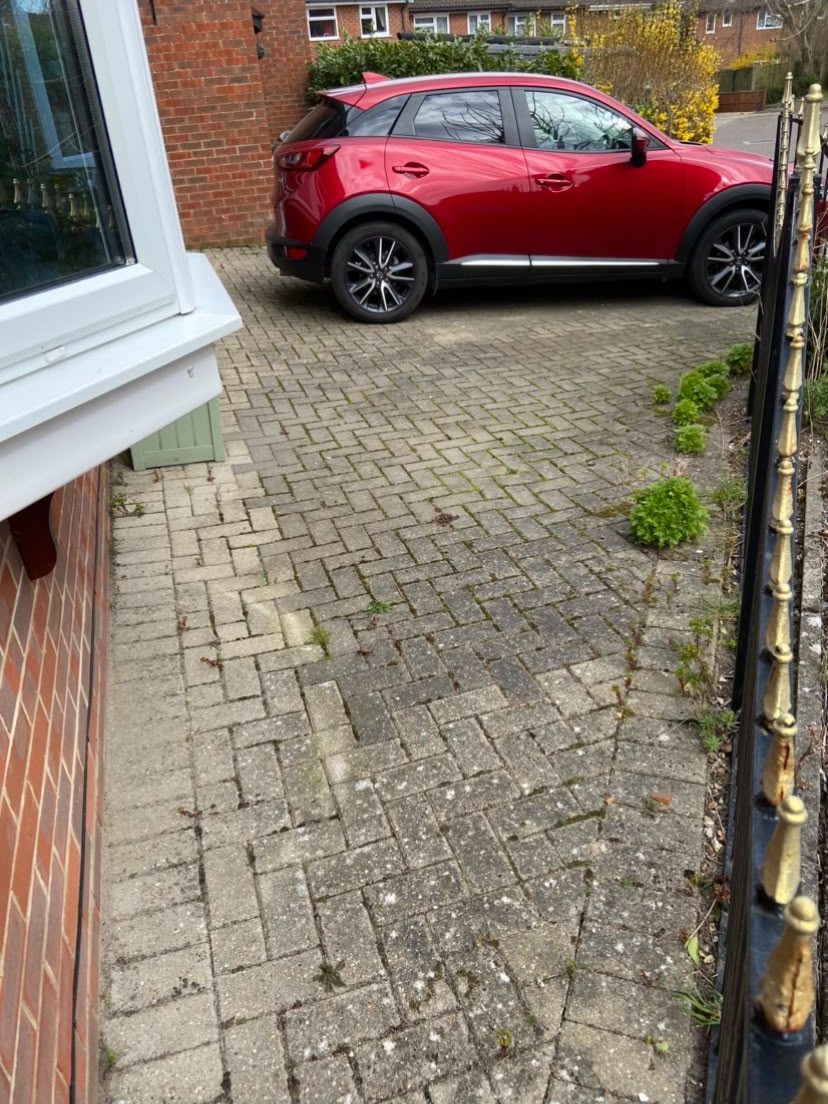 Exterior cleaning before and after by Purefection in Lymington - before
