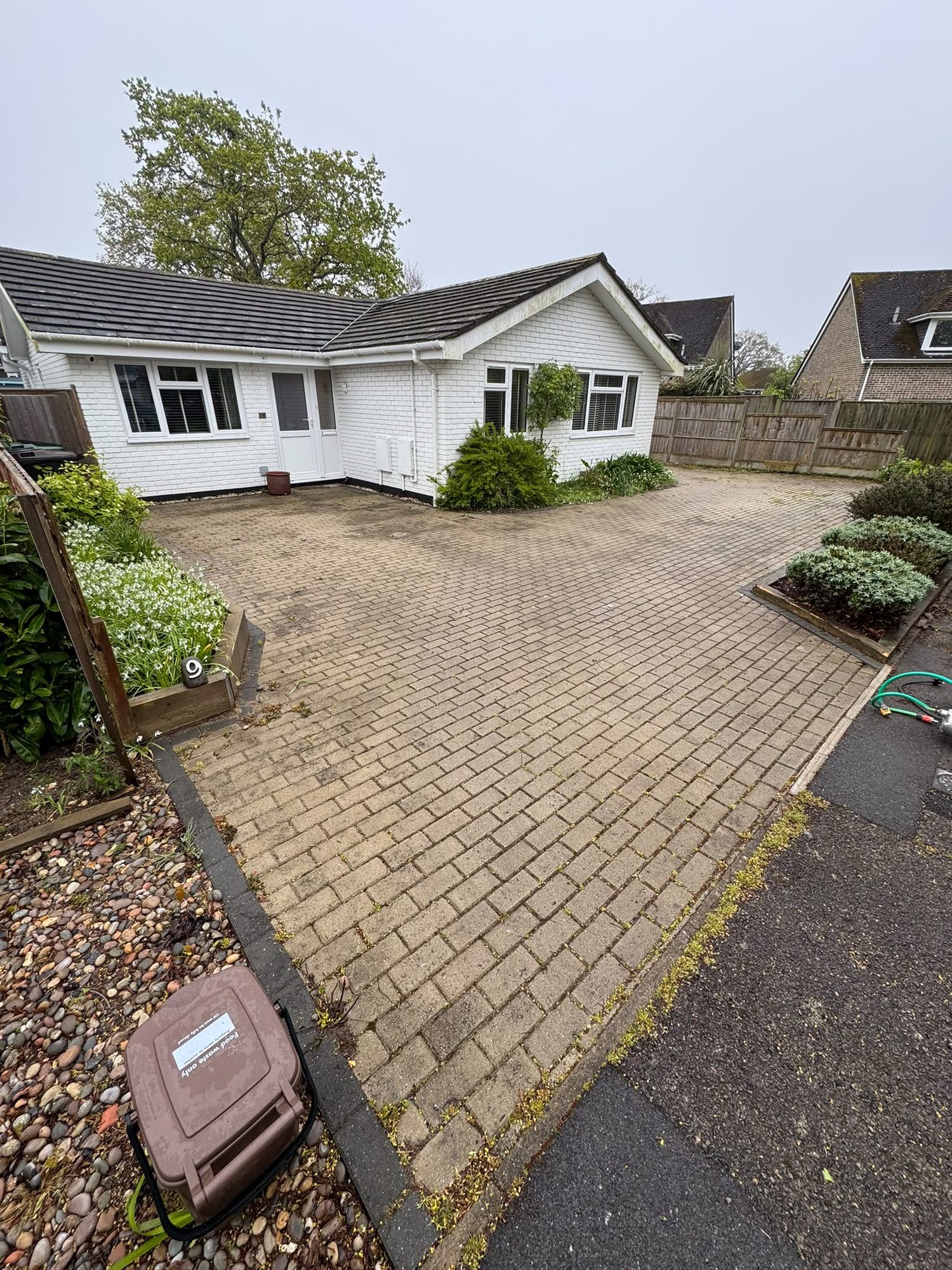 Exterior cleaning before and after by Purefection in Lymington - before